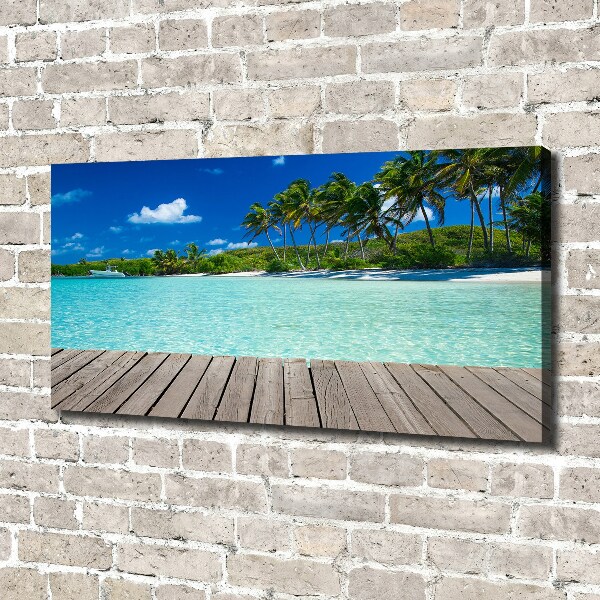 Canvas wall art Tropical beach