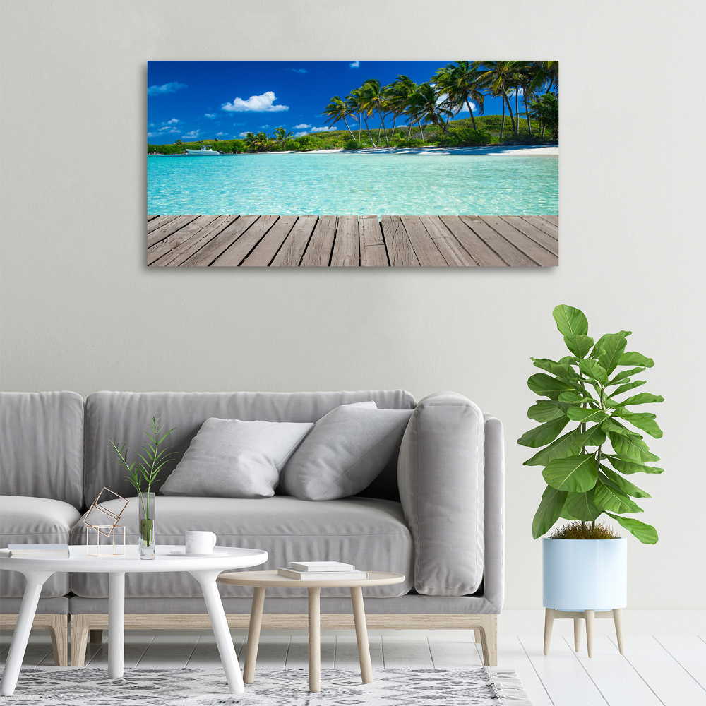 Canvas wall art Tropical beach