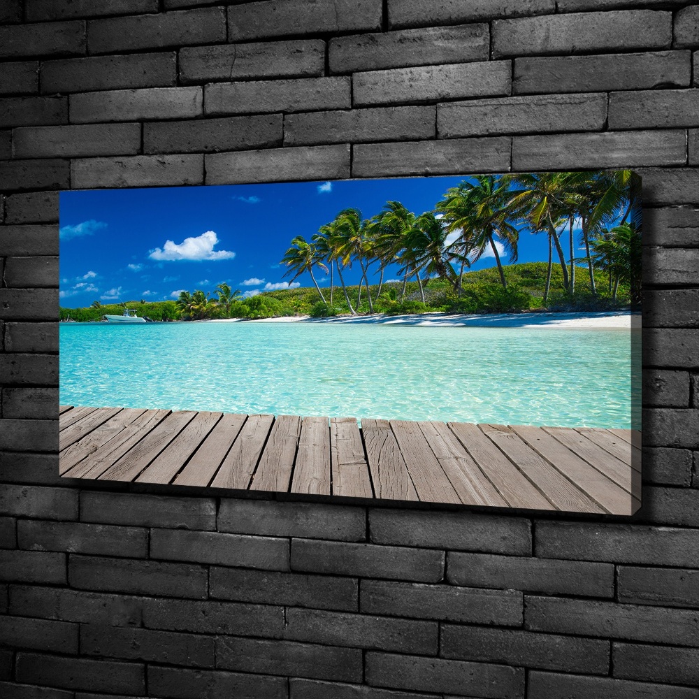 Canvas wall art Tropical beach