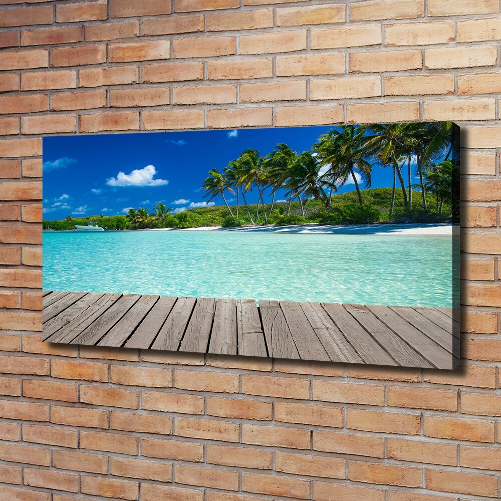 Canvas wall art Tropical beach