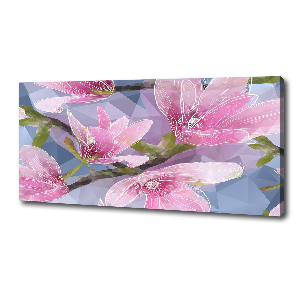 Canvas wall art Pink magnolia