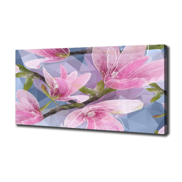 Canvas wall art Pink magnolia