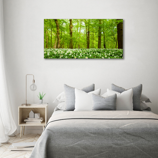 Canvas wall art Flowers in the forest