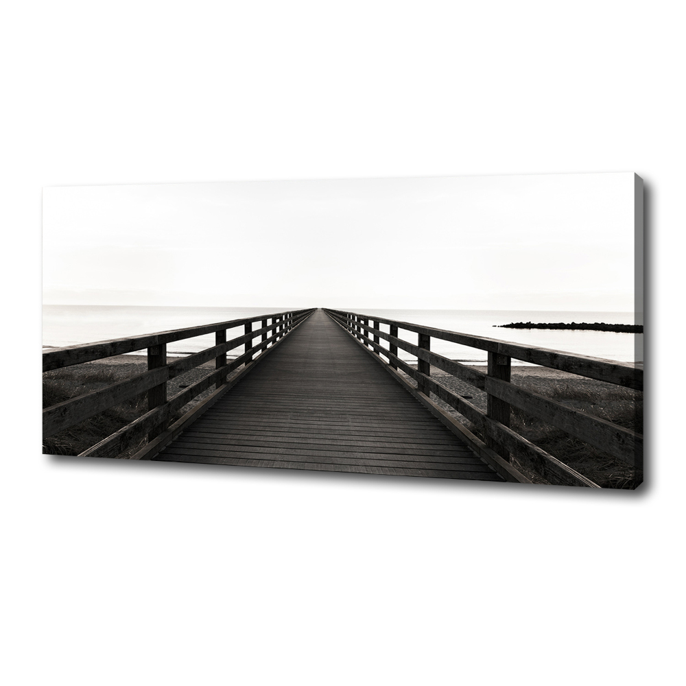 Canvas wall art Wooden pier