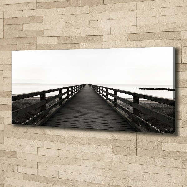 Canvas wall art Wooden pier