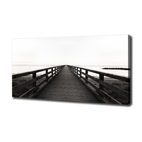 Canvas wall art Wooden pier