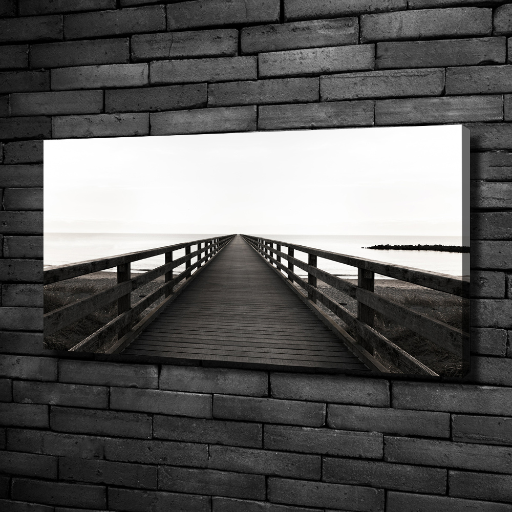 Canvas wall art Wooden pier