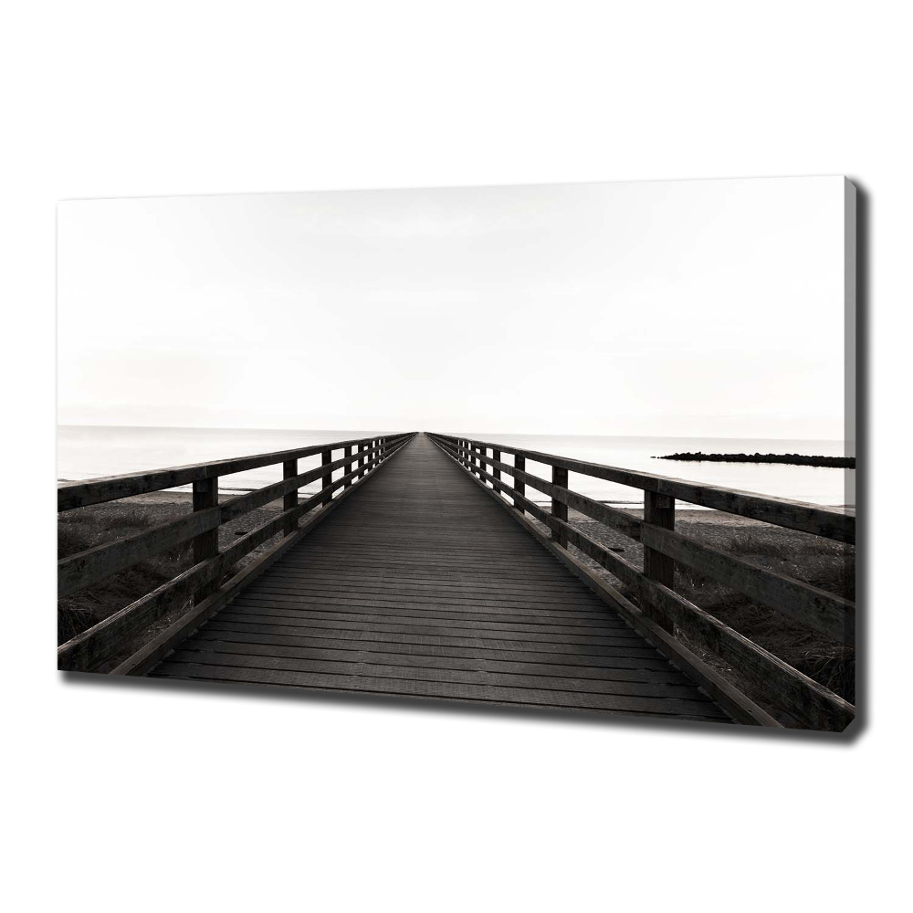 Canvas wall art Wooden pier