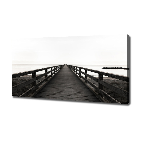 Canvas wall art Wooden pier