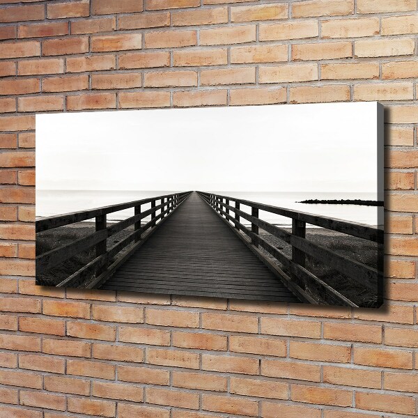 Canvas wall art Wooden pier