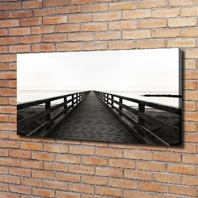 Canvas wall art Wooden pier