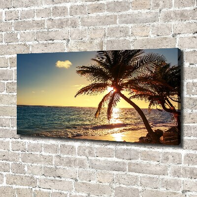 Canvas wall art Tropical beach