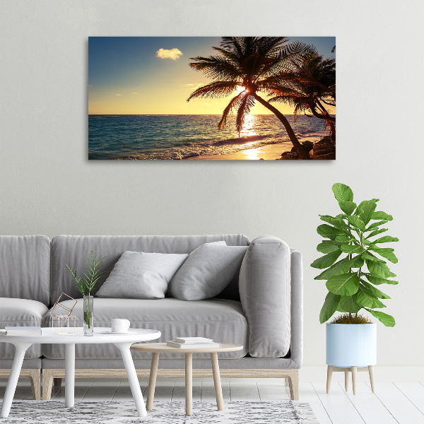 Canvas wall art Tropical beach