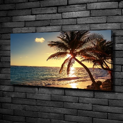 Canvas wall art Tropical beach