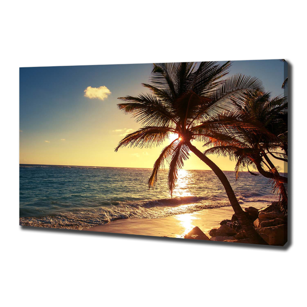 Canvas wall art Tropical beach