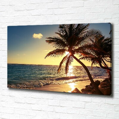 Canvas wall art Tropical beach