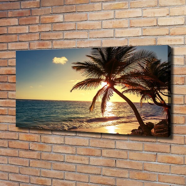 Canvas wall art Tropical beach