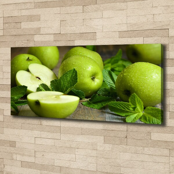 Canvas wall art Green apples