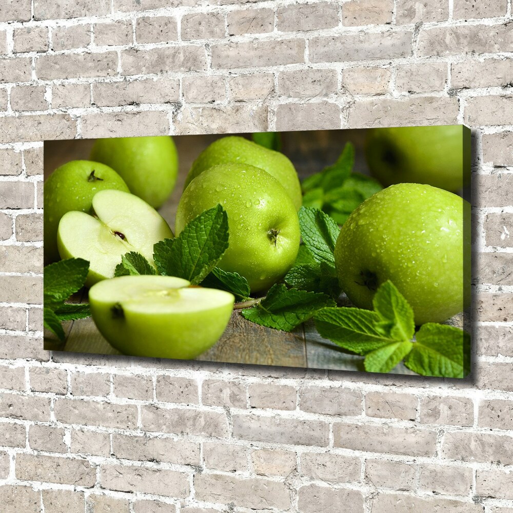 Canvas wall art Green apples