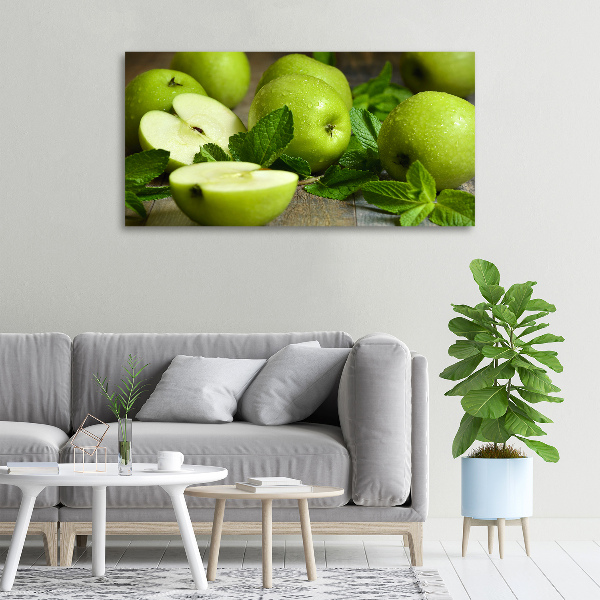 Canvas wall art Green apples