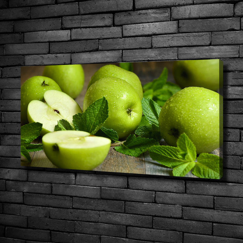 Canvas wall art Green apples