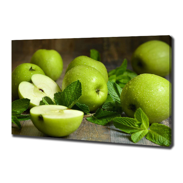 Canvas wall art Green apples