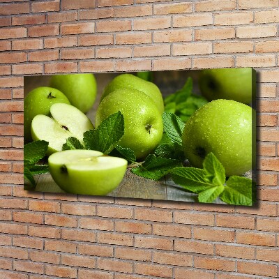 Canvas wall art Green apples