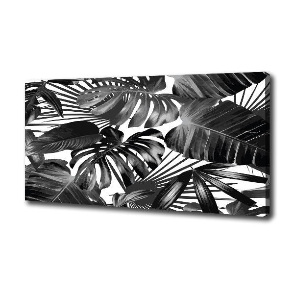 Canvas wall art Tropical leaves