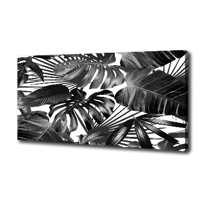 Canvas wall art Tropical leaves