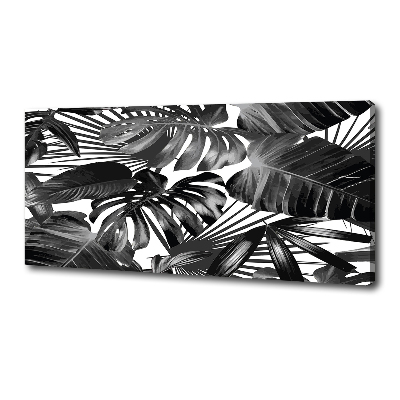 Canvas wall art Tropical leaves