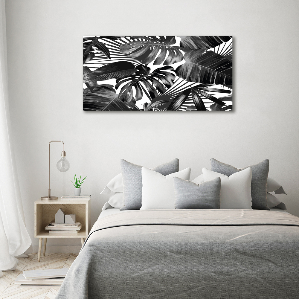 Canvas wall art Tropical leaves