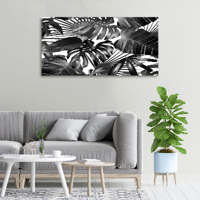 Canvas wall art Tropical leaves