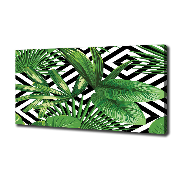 Canvas wall art Tropical leaves