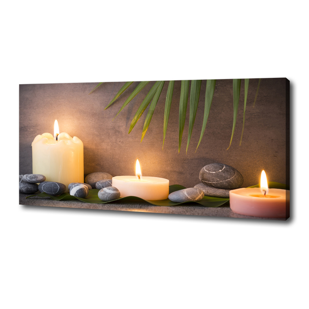 Canvas wall art Burning candles