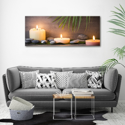 Canvas wall art Burning candles