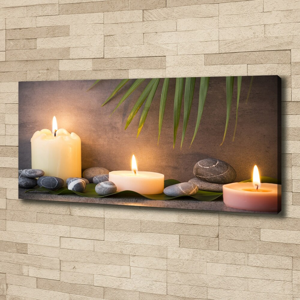 Canvas wall art Burning candles