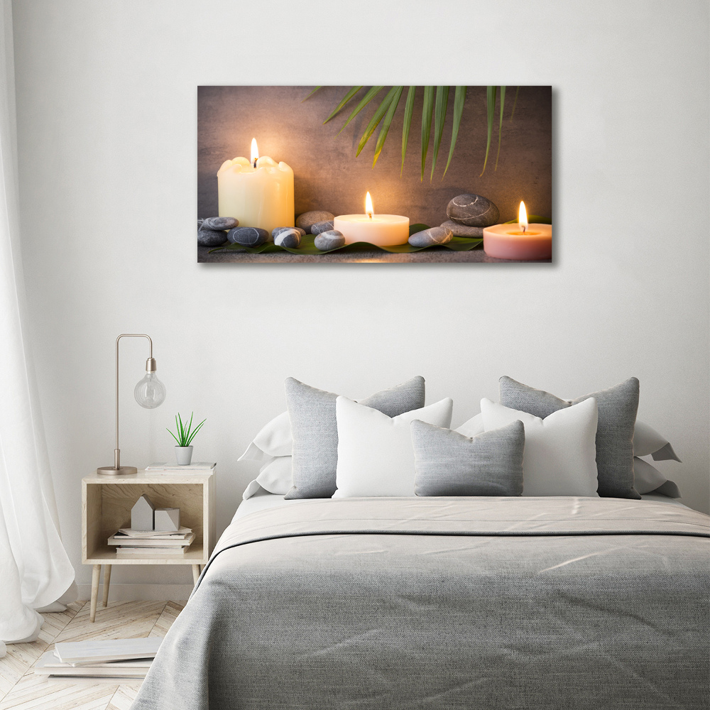 Canvas wall art Burning candles