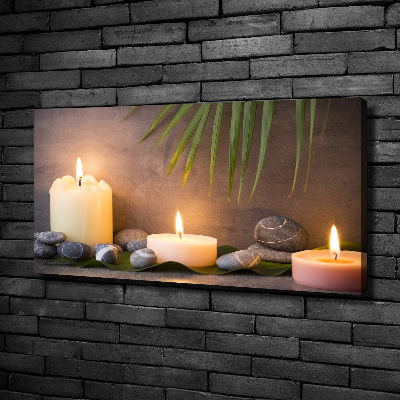 Canvas wall art Burning candles