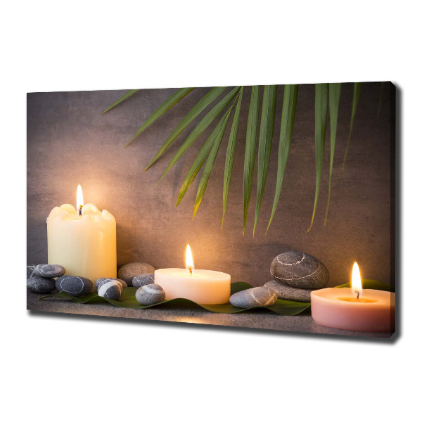 Canvas wall art Burning candles