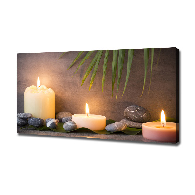 Canvas wall art Burning candles