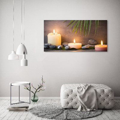 Canvas wall art Burning candles