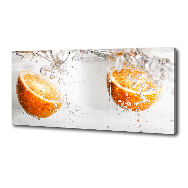 Canvas wall art Oranges under water