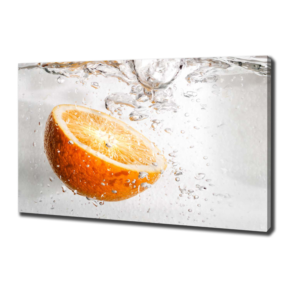 Canvas wall art Oranges under water