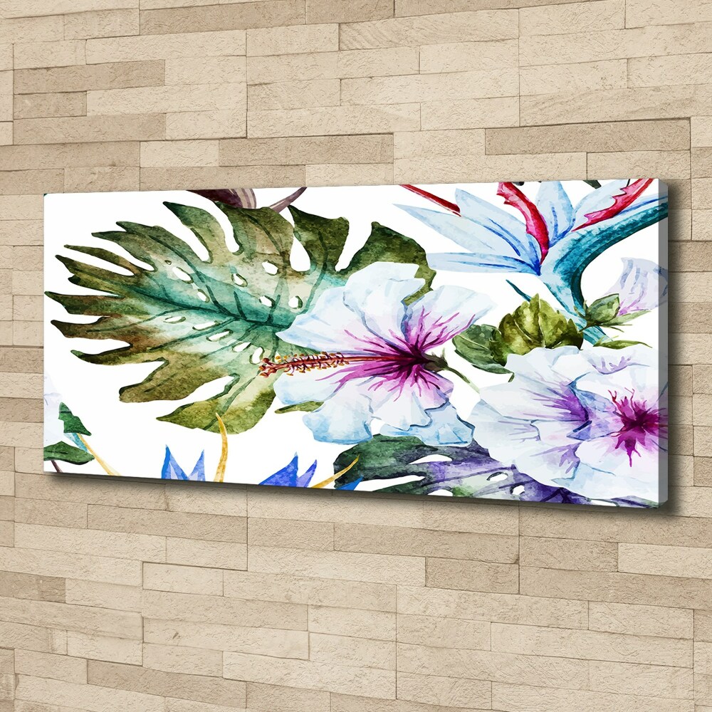 Canvas wall art Hawaiian flowers