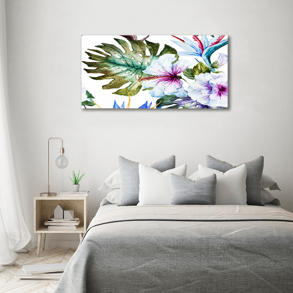 Canvas wall art Hawaiian flowers