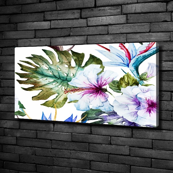 Canvas wall art Hawaiian flowers