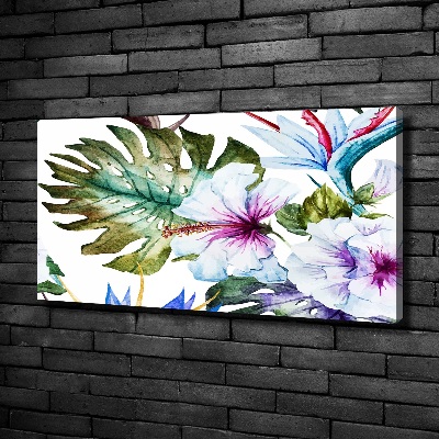 Canvas wall art Hawaiian flowers