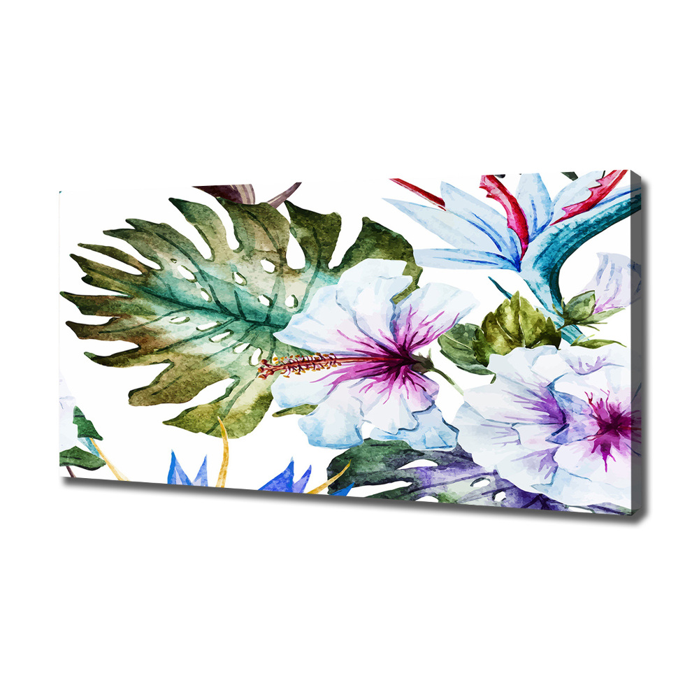 Canvas wall art Hawaiian flowers