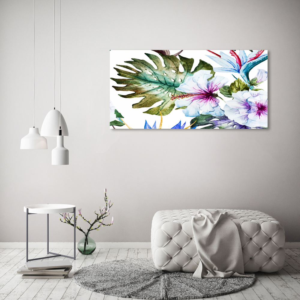 Canvas wall art Hawaiian flowers