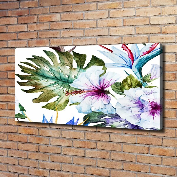 Canvas wall art Hawaiian flowers